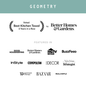GEOMETRY Tea Towel Golden Botanica pack-friendly reusable kitchen essential