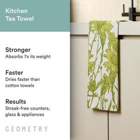 GEOMETRY Tea Towel quick dry focus for fast turnover and fresher towels