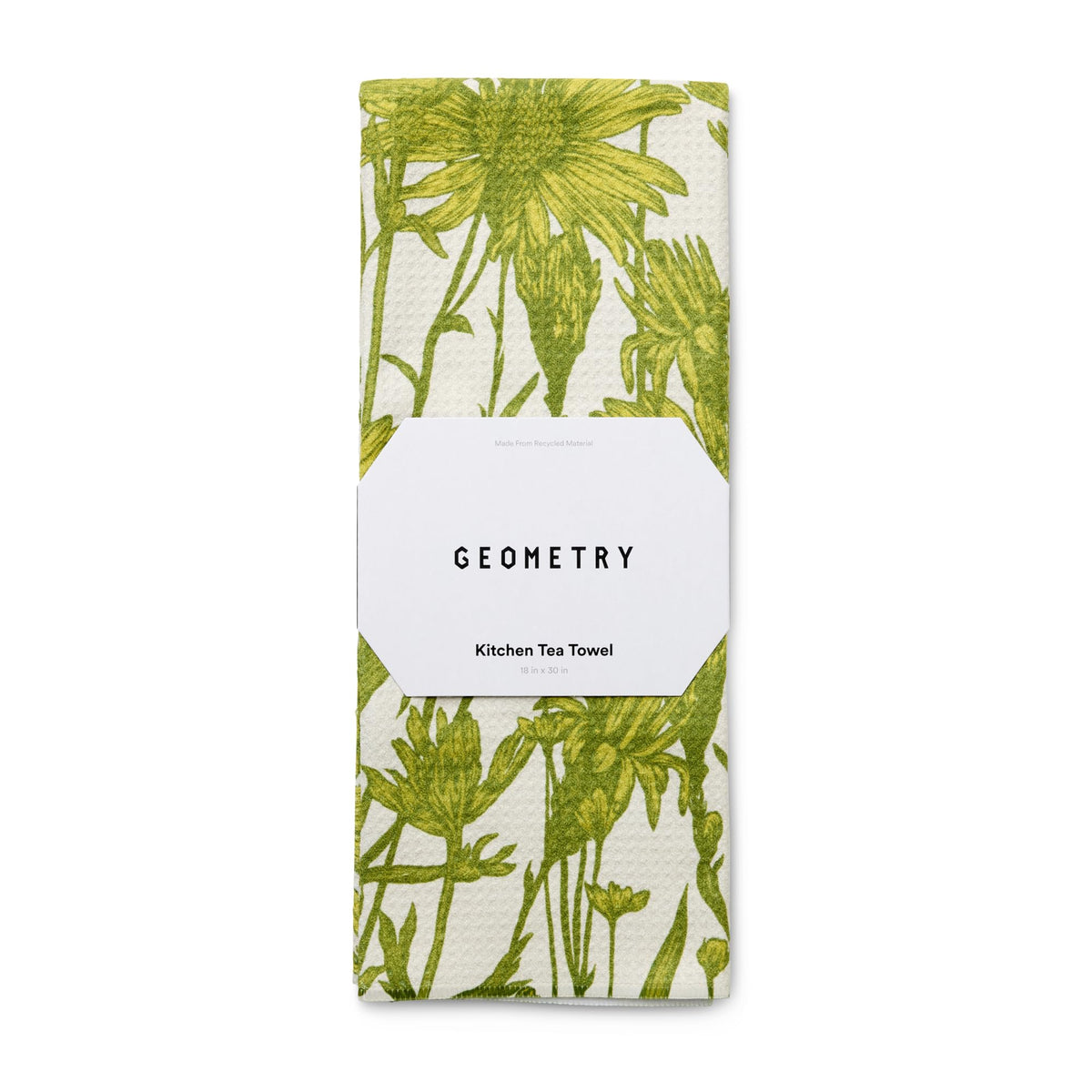 GEOMETRY Tea Towel Spring print for versatile kitchen drying and stylish accents