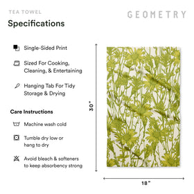 GEOMETRY Tea Towel stylish prints brighten kitchen with seasonal designs