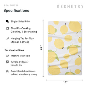 GEOMETRY California-designed towels reflect eco-conscious kitchen craftsmanship.