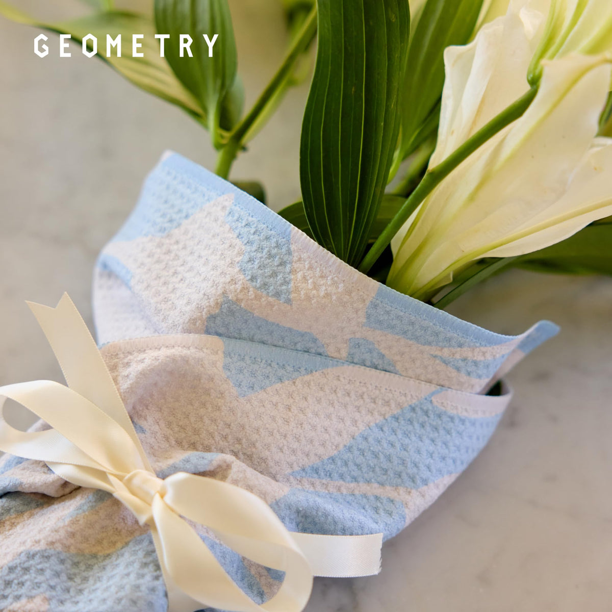 GEOMETRY Tea Towels designed in California with sustainable production.