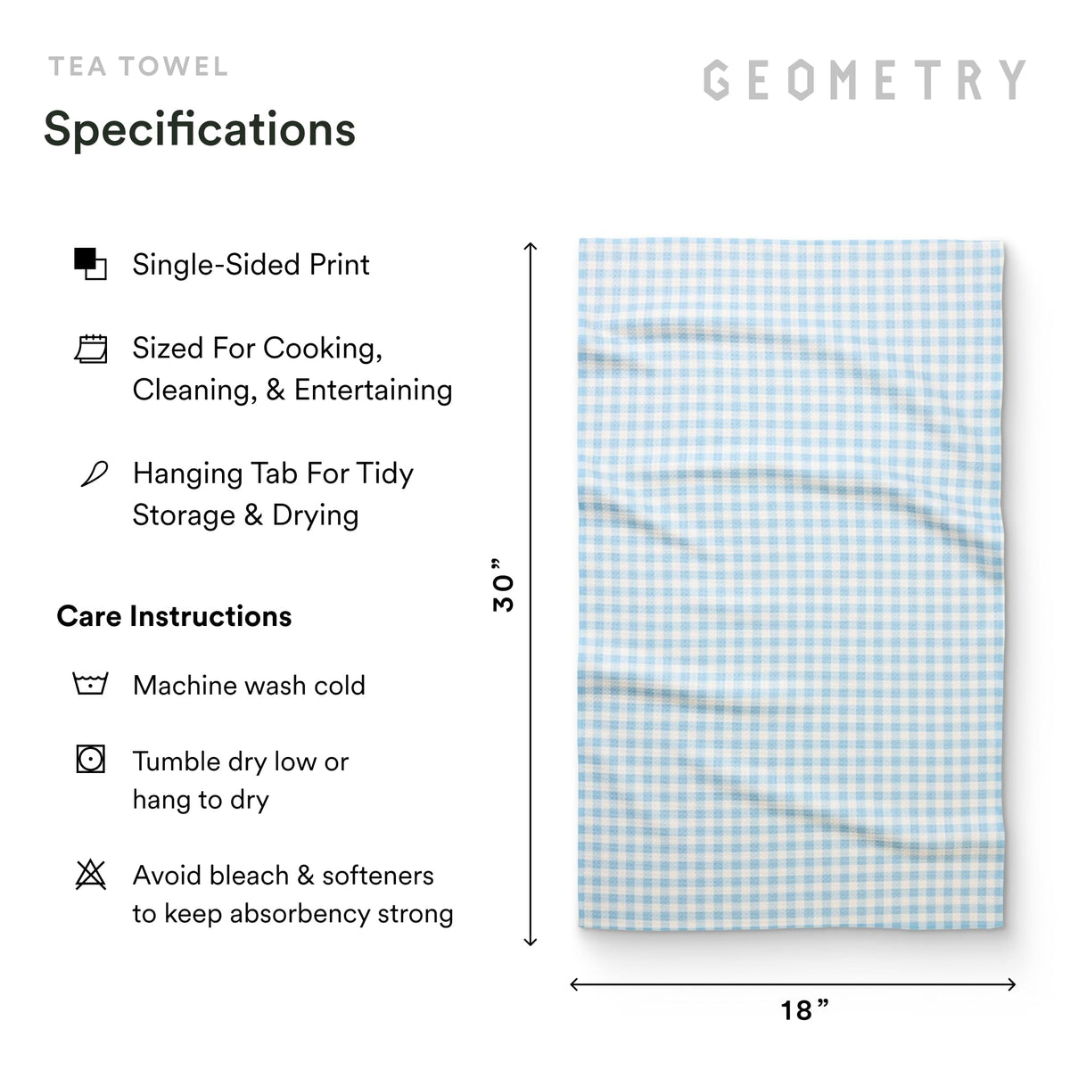 GEOMETRY Salt and Sky towels feature stylish prints for seasonal decor.