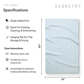 GEOMETRY Salt and Sky towels feature stylish prints for seasonal decor.