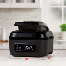 George Foreman Beyond Grill dishwasher-safe plates simplify cleanup