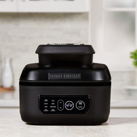 George Foreman Beyond Grill serves up to six portions for family meals