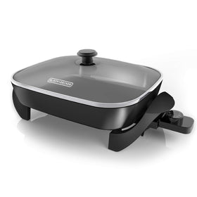 George Foreman electric skillet with 12x15 surface for family-friendly meals
