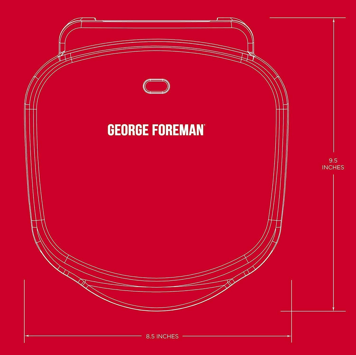 George Foreman GR10B ideal for dorm room meals and quick grills