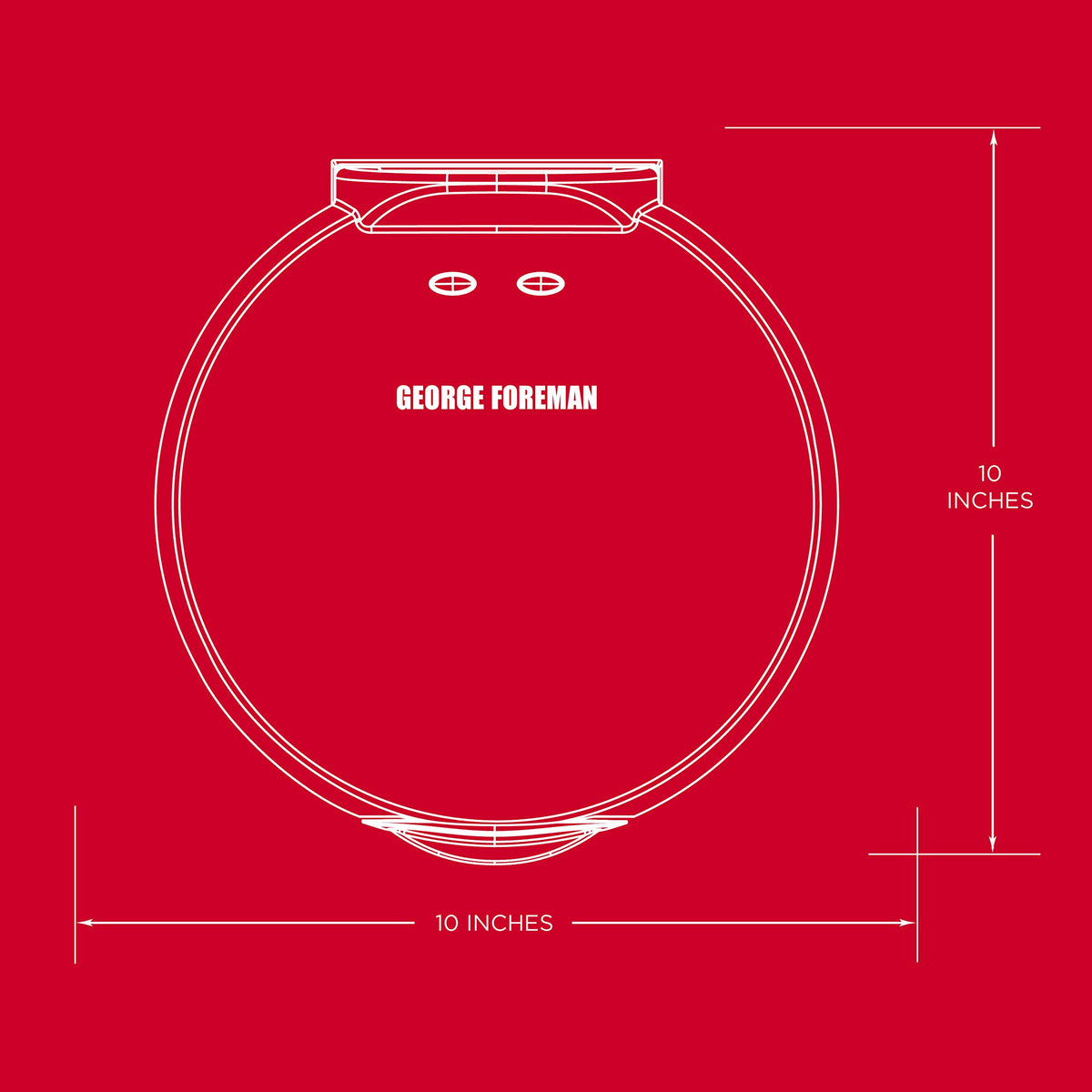 George Foreman Quesadilla Maker red power and ready indicator lights