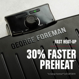 GEORGE FOREMAN Submersible grill with tough nonstick coating reduces sticking.