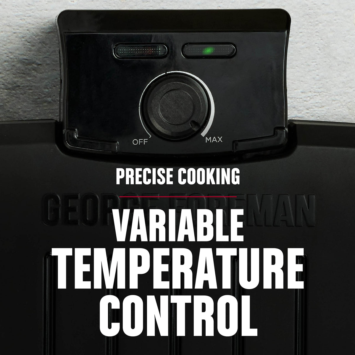 GEORGE FOREMAN 5-serving capacity supports family meals and gatherings.
