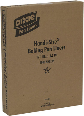 Case of 1,000 Dixie liners supports high-volume bakery production.