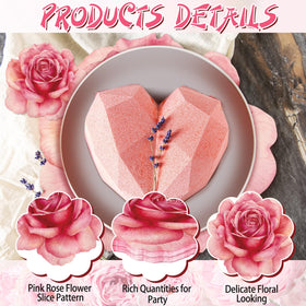 Geosar pink rose charger plate 13x11 inches creates a stylish centerpiece for events.