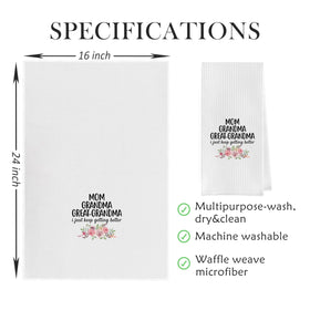 Geqtt Great Grandma dish towels easy-care machine washable for busy kitchens