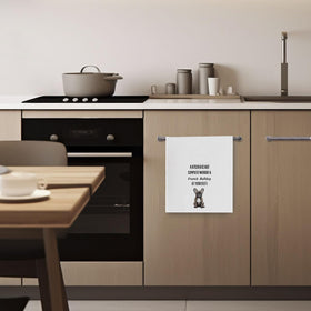 Geqtt kitchen towel hanging-ready for easy access.