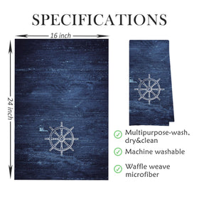 Geqtt Nautical Hand Towel coastal decor complements bathroom styling