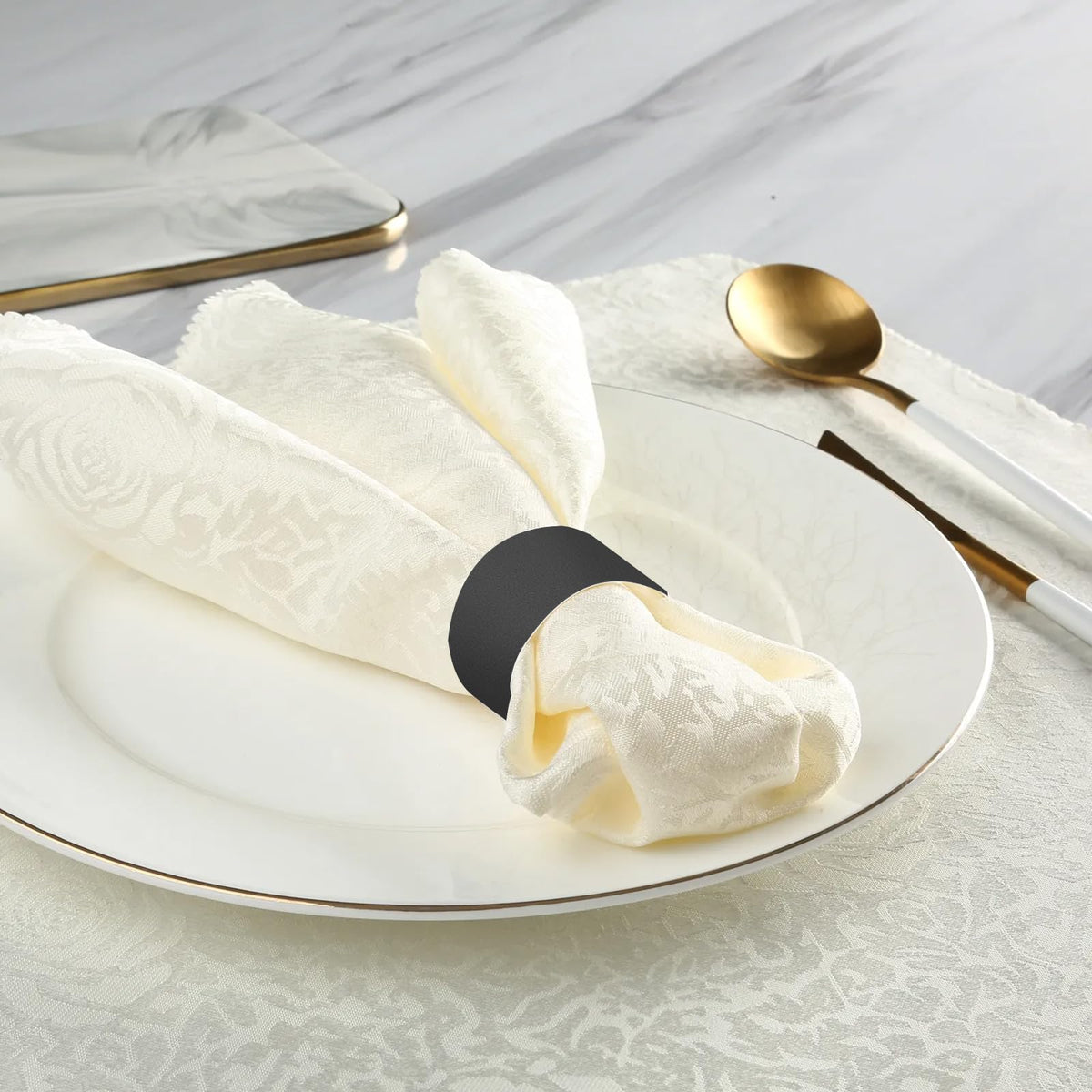 Germiwipe napkin band 4.25 by 1.5 inches fits standard flatware