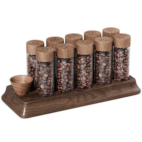 Gernshe coffee bean tubes 10-pack for fresh flavor preservation and organized dosing.