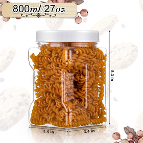 Gerrii easy-grip lid jar side view showing ergonomic handles for easy dispensing.