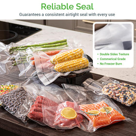 GERYON freezer-safe and microwave-ready bags help prevent freezer burn and preserve flavors.