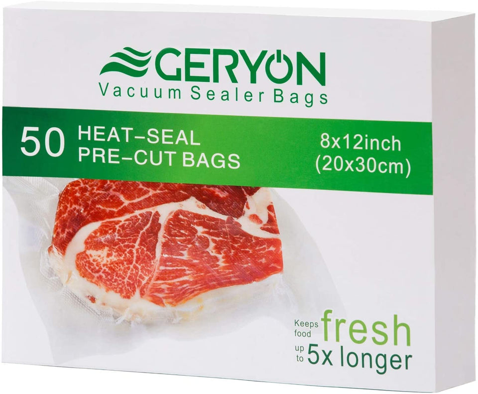 Geryon vacuum sealer bags 8x12 in use to extend freshness