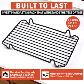 GESTONE high-heat rack withstands up to 575°F for versatile cooking.