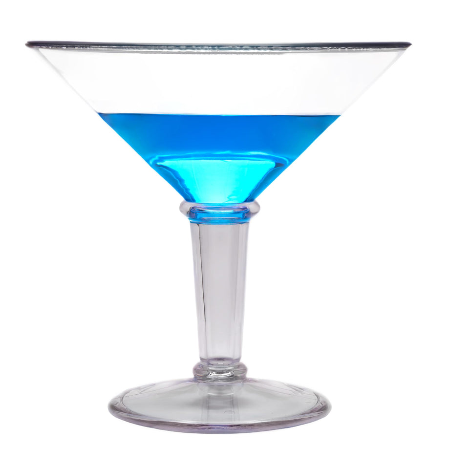 GET G.E.T. shatterproof 48oz jumbo martini glass serves as a bold centerpiece.