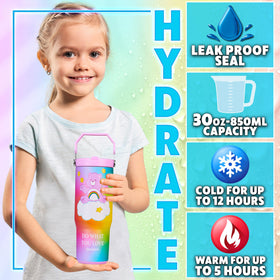 Get Trend Care Bears 30oz travel mug with handle, ideal for school and activities