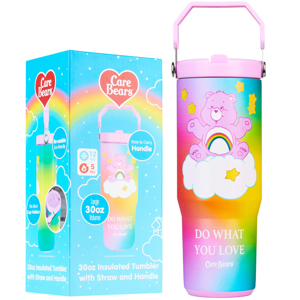 Get Trend Care Bears tumbler 30oz with straw lid for on-the-go hydration