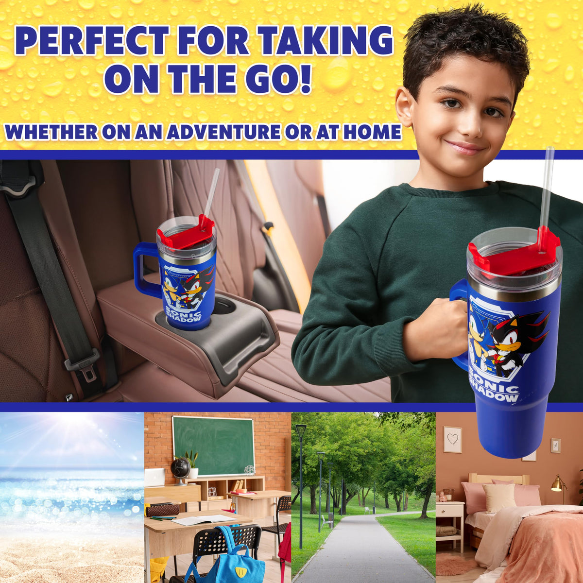 Get Trend no-spill lid on a kid-friendly travel mug prevents messes.