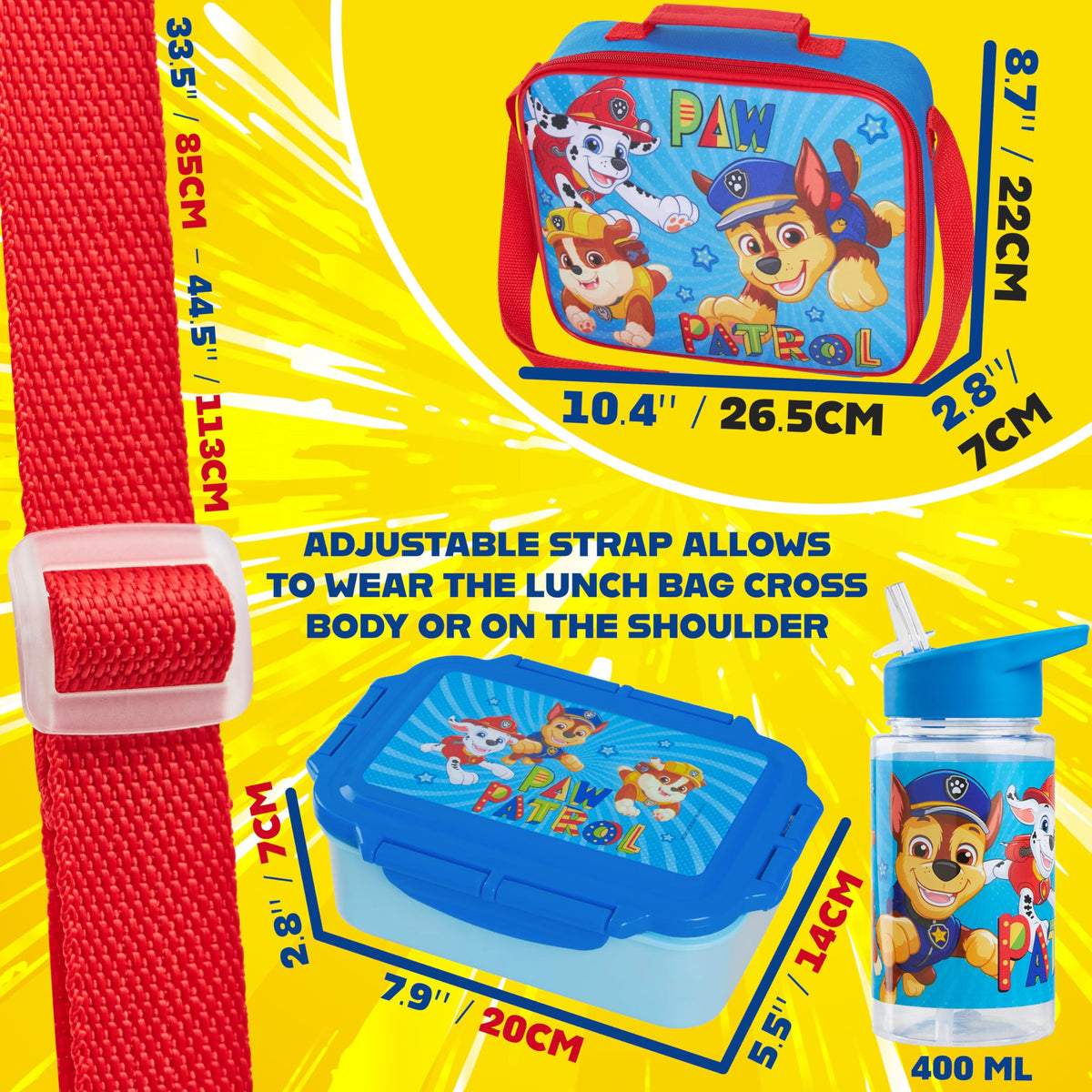 Get Trend Paw Patrol gift set blue makes a thoughtful back-to-school present.
