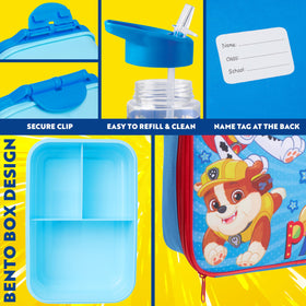 Get Trend Paw Patrol snack container blue stores snacks securely for portability.