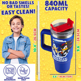 Get Trend Sonic Hedgehog tumbler makes a practical gift for birthdays or holidays.