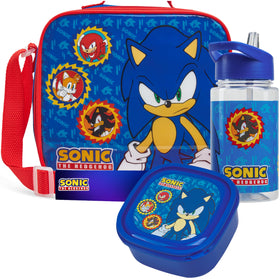 Get Trend Sonic Hedgehog lunch bag front view with insulated interior for fresh meals