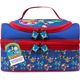 Get Trend Sonic lunch bag front view with dual compartments for snacks and meals.