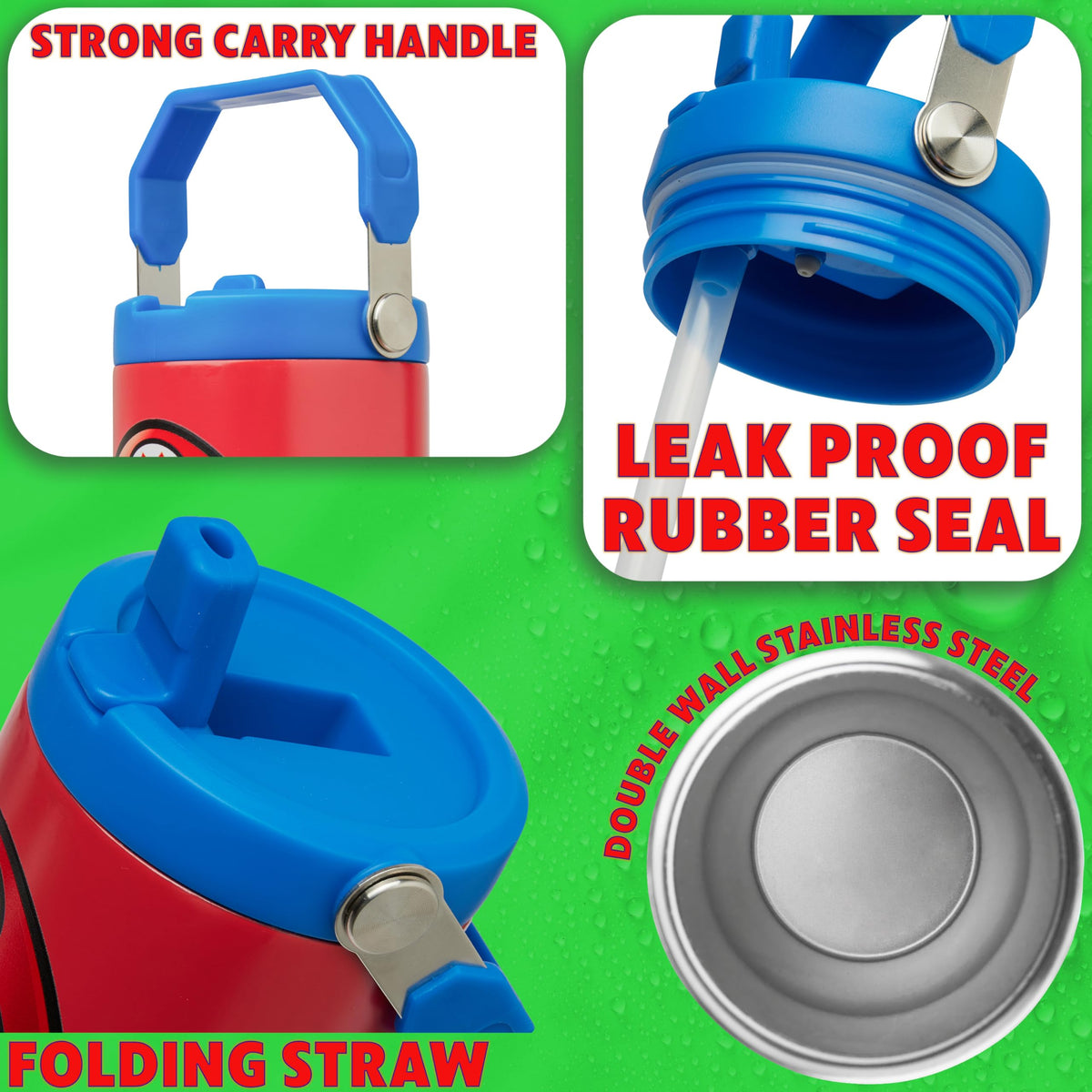 Get Trend tumbler lid and straw demonstrating secure seal for travel