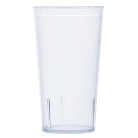 GET unbreakable 16oz tumbler, clear and durable, ideal for water and juice in busy settings