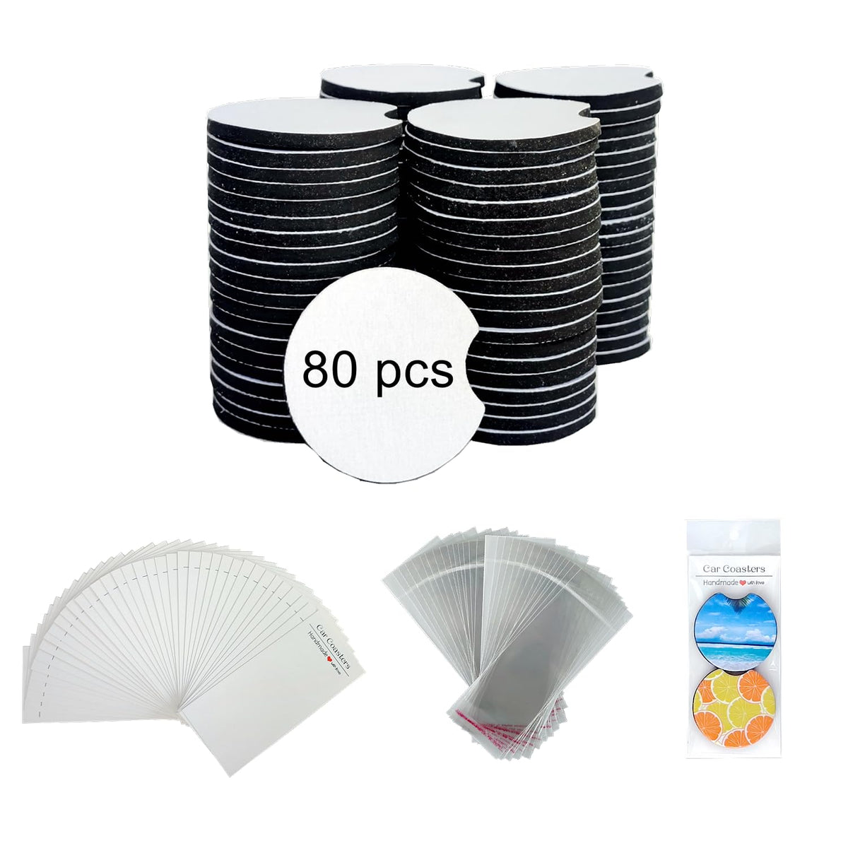 GetALift sublimation coaster blanks round 2.75 inch for DIY projects