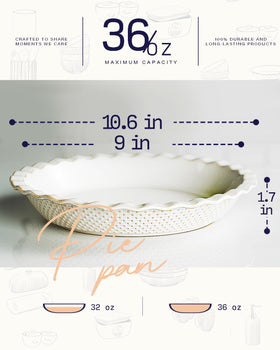 getstar pie pan with non-stick surface for easy release of slices.