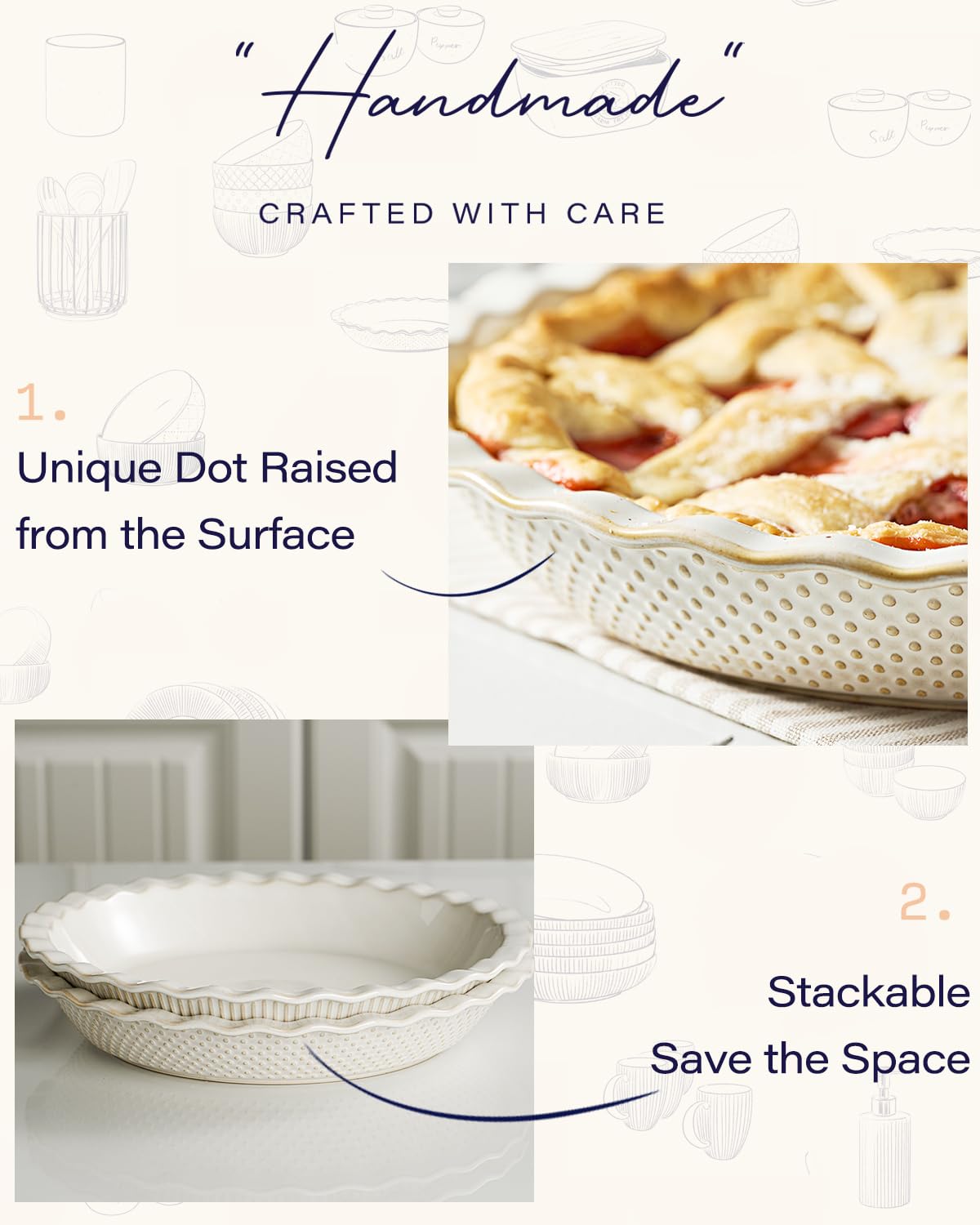 getstar ceramic pan withstands high temps without cracking.