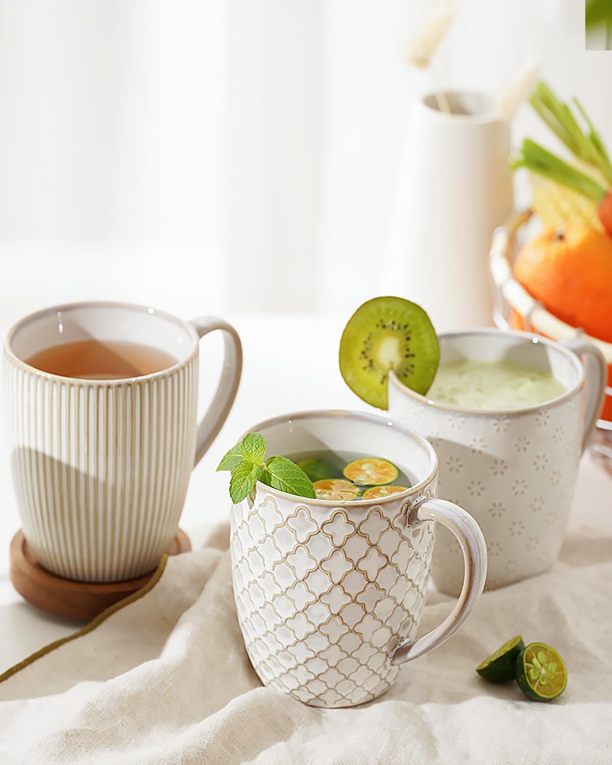 getstar embossed earthy hues add farmhouse charm to your table.