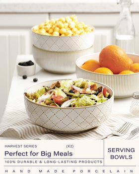 Getstar bowls with 92 oz capacity, ideal for pasta, pho, or fruit servings.