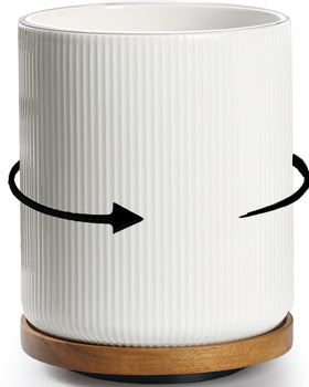 getstar rotating ceramic utensil holder on kitchen counter for easy access