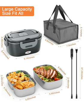 Geveniss portable-carry-bag utensils included for convenient meals anywhere.