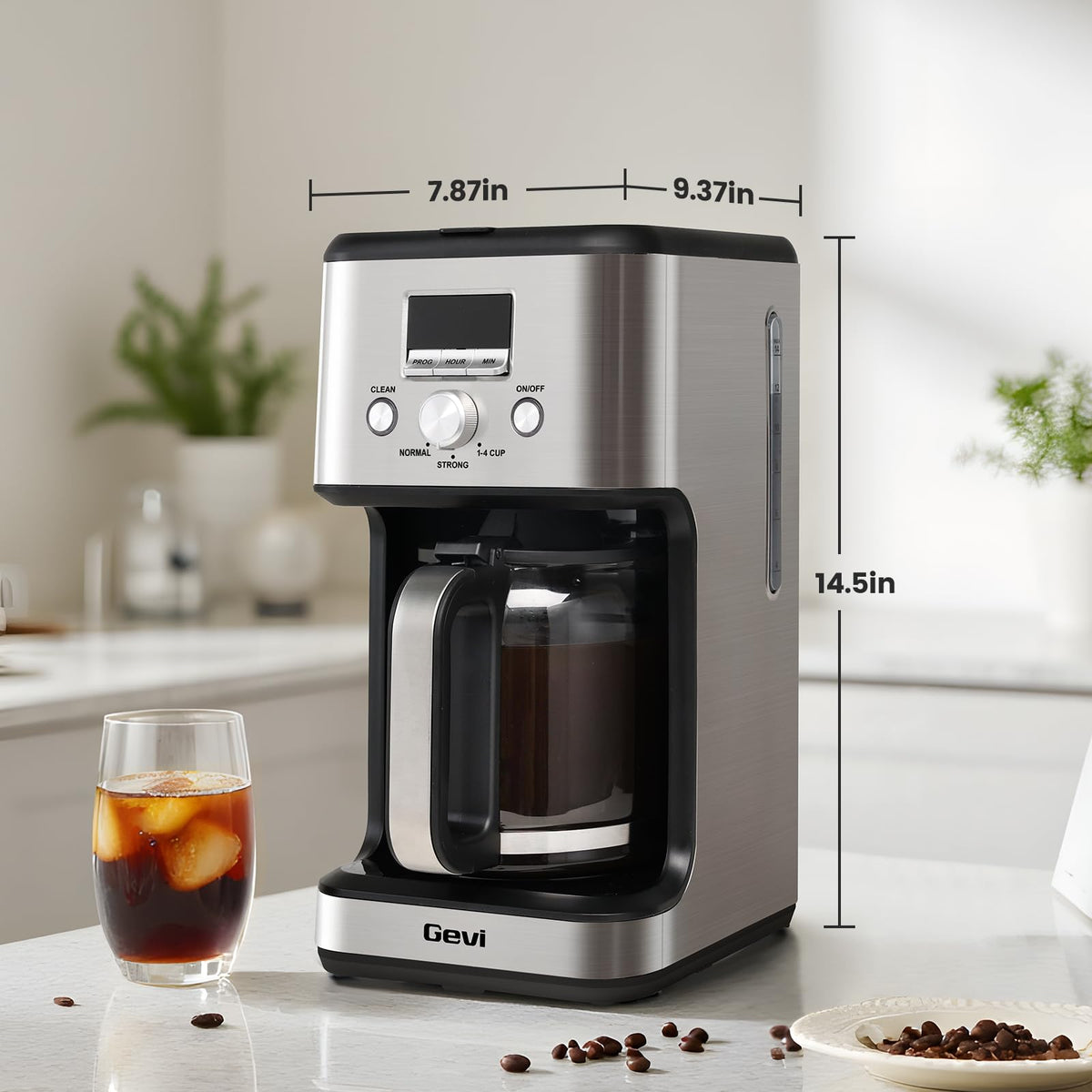 Gevi 2-Hour Keep Warm keeps coffee hot after brewing