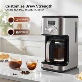 Gevi Pause & Serve feature enables quick service during brewing