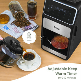 Gevi Grind & Brew compact dimensions fit on small countertops