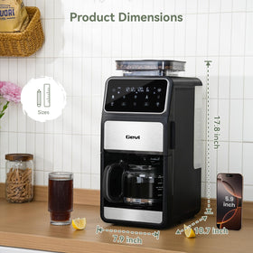 Gevi Grind & Brew keep-warm plate maintains coffee warmth