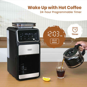 Gevi permanent filter included for durable, mess-free brewing