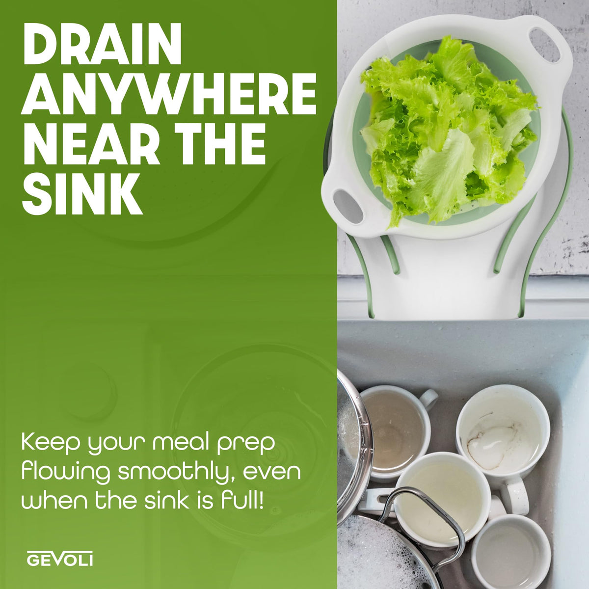 Gevoli BPA free dishwasher safe materials ensure easy cleaning